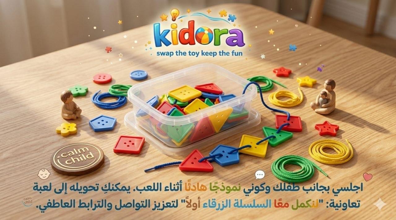 لعبة الحبل والأزرار 